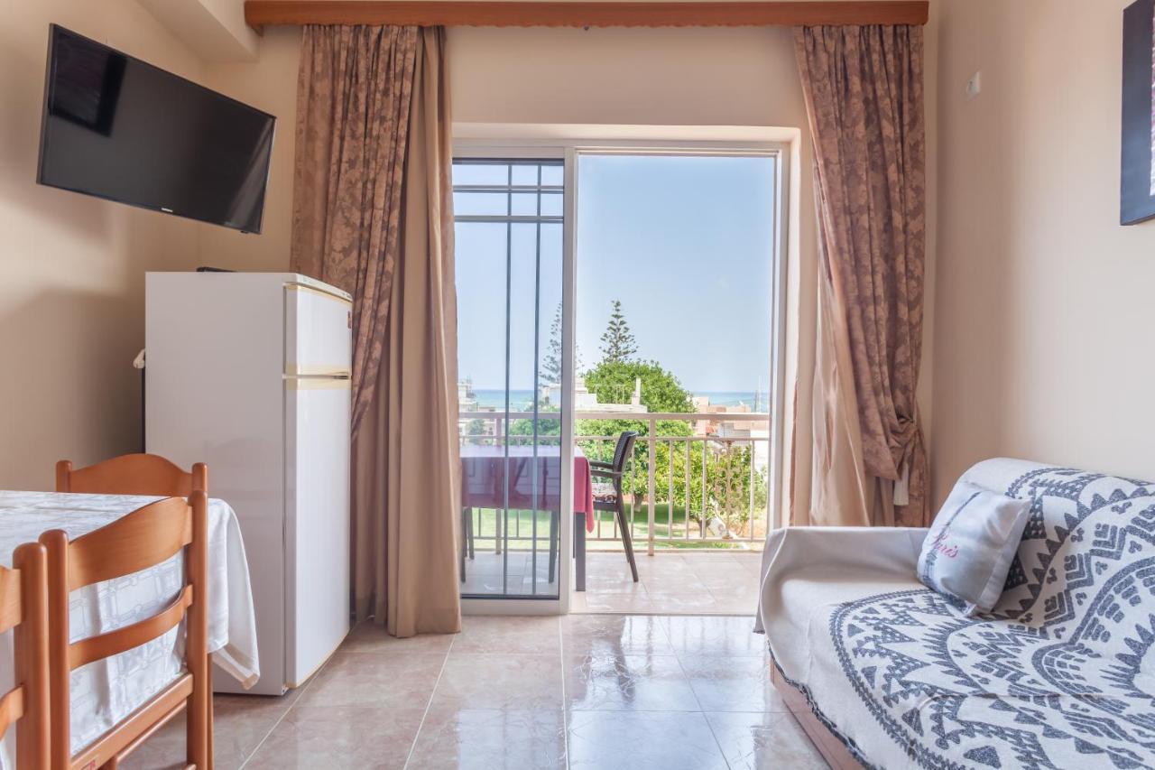 Christine Seaside Apartments In Chania スタロス エクステリア 写真